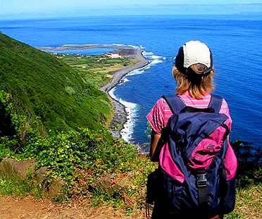 Faja Caldeira Santo Cristi - Walking Trails in Sao Jorge Island in Azores