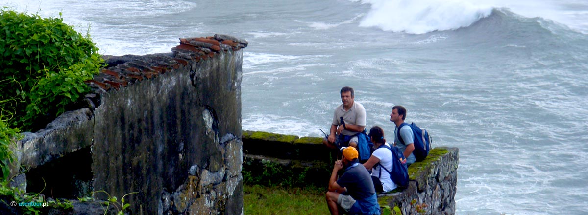 South Route Hiking Trail in Sao Jorge Island in Azores