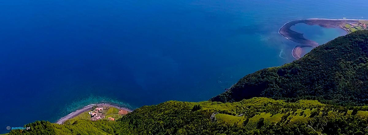 Walking Trail Bardinhos in Sao Jorge Island in Azores