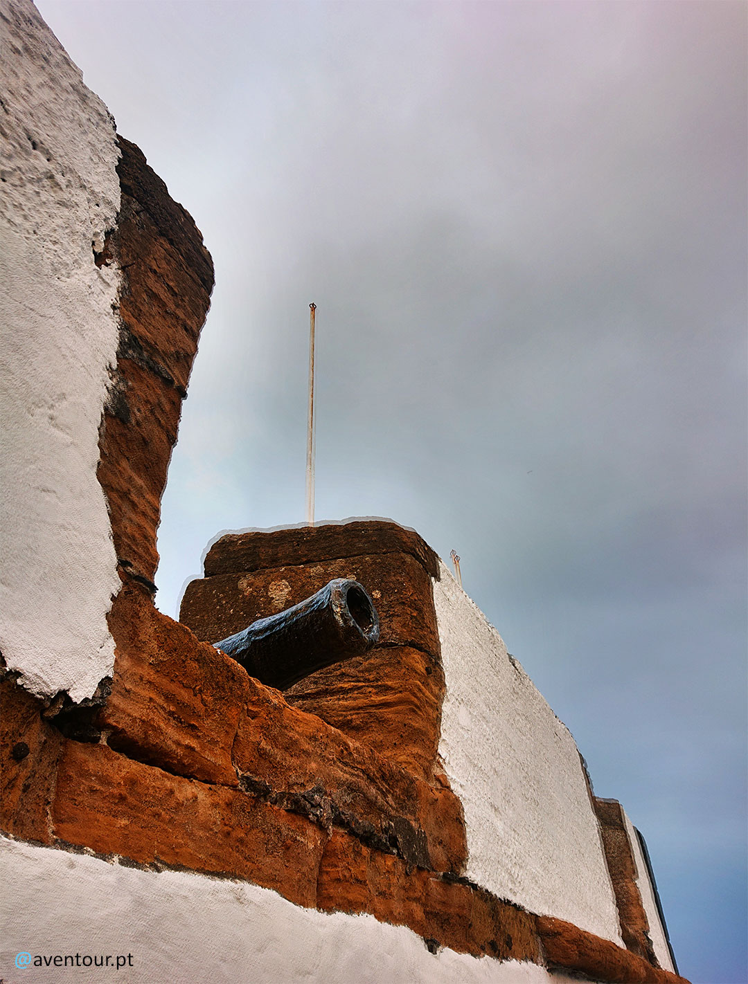 Forte dos Casteletes na Freguesia de Urzelina na ilha de São Jorge nos Açores